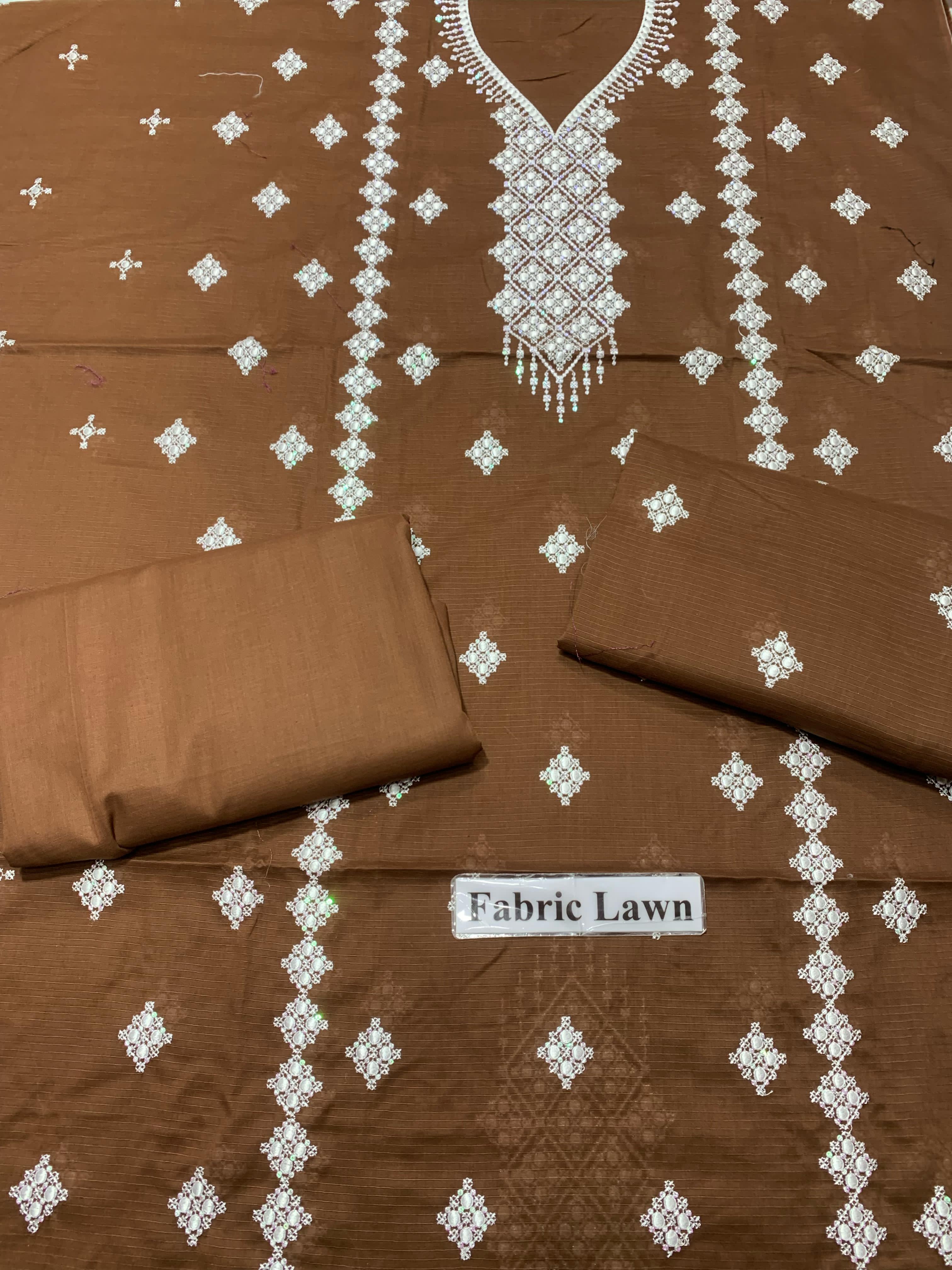 Embroidered - Lawn 2 Pcs Unstitched Shirt and Trouser