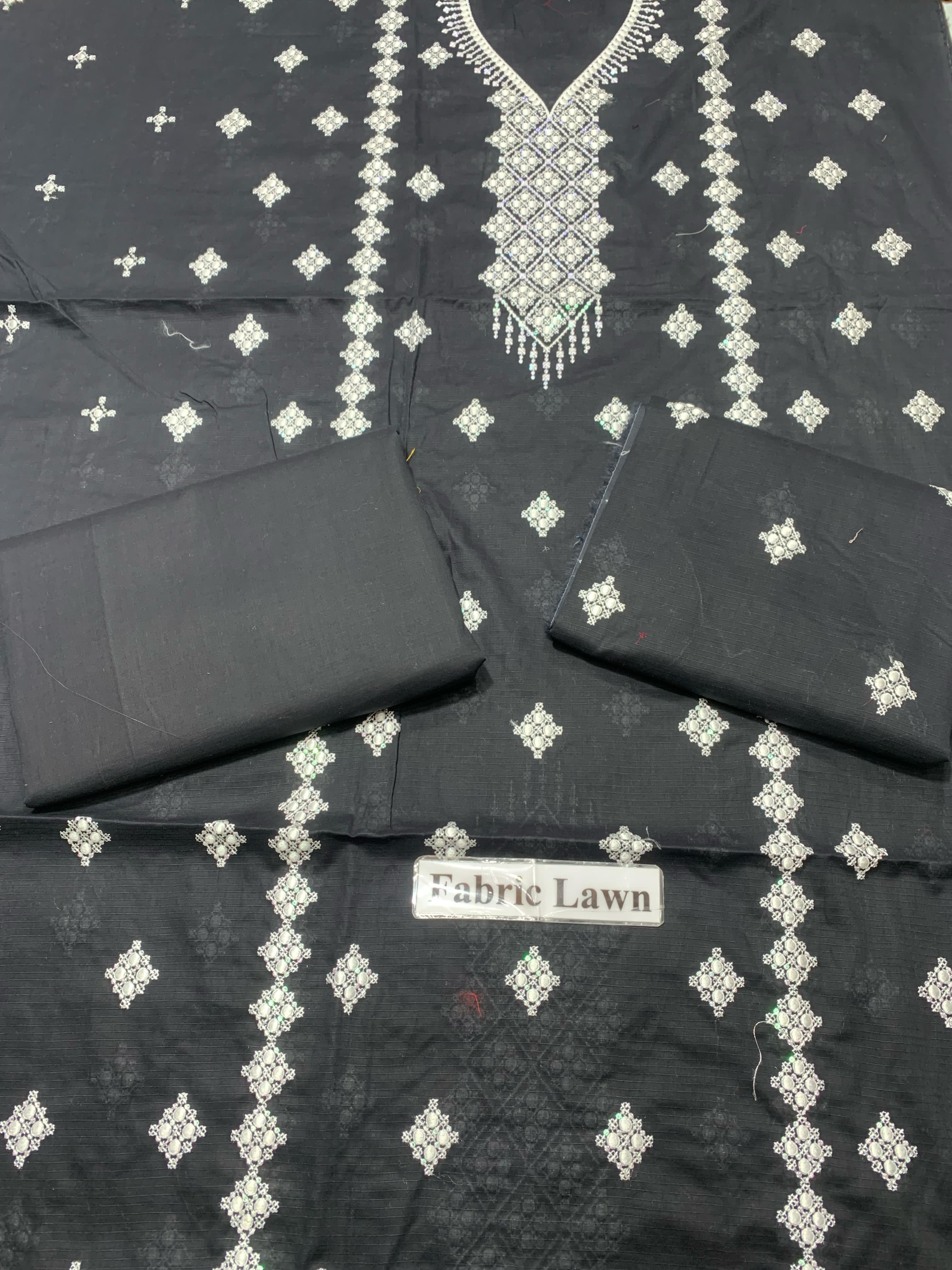 Embroidered - Lawn 2 Pcs Unstitched Shirt and Trouser