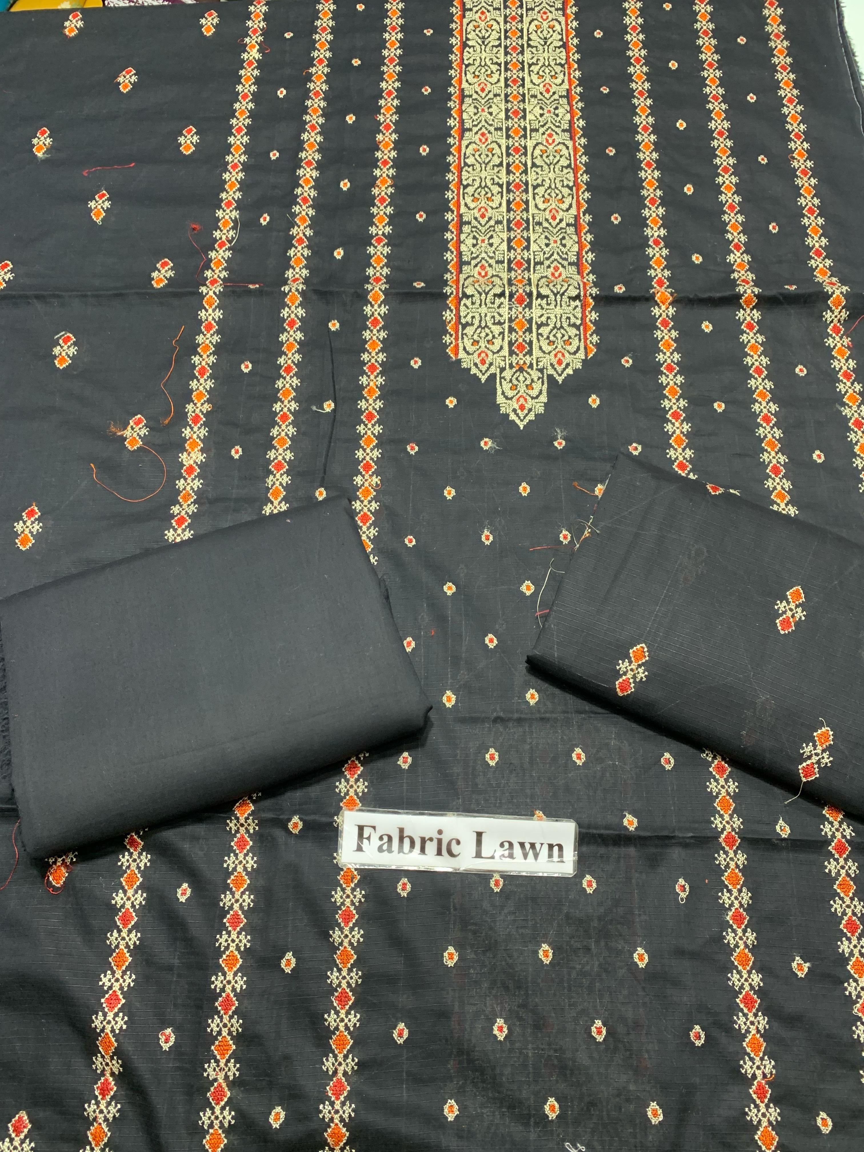 Embroidered - Lawn 2 Pcs Unstitched Shirt and Trouser