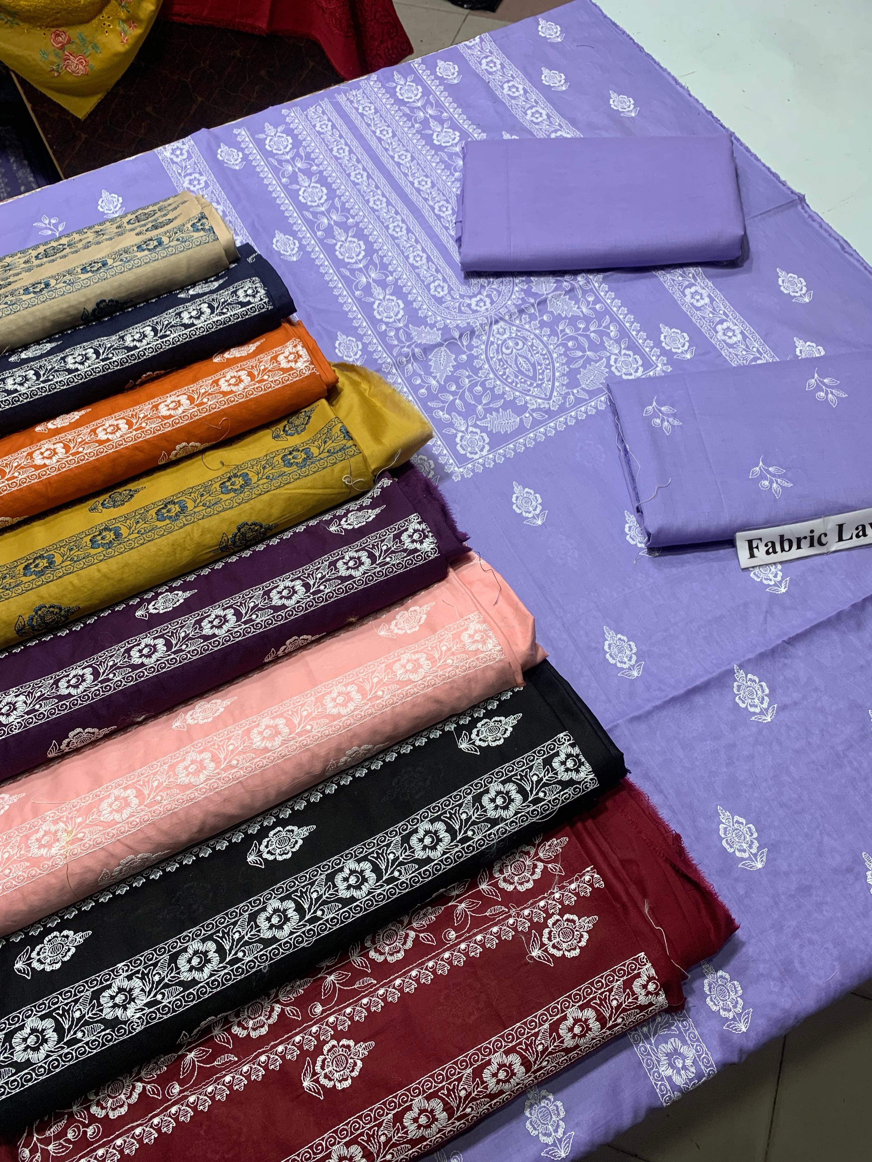 Embroidered - Lawn 2 Pcs Unstitched Shirt and Trouser