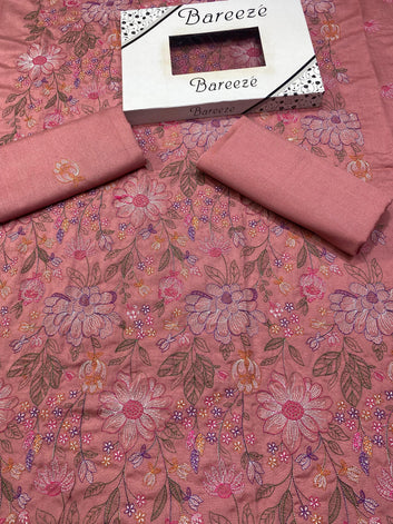 Bareeze - Karandi 2Pc Premium Embroidered Unstitched Suit