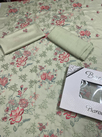 Bareeze - Karandi 2Pc Chikan Kari Embroidered Unstitched Suit