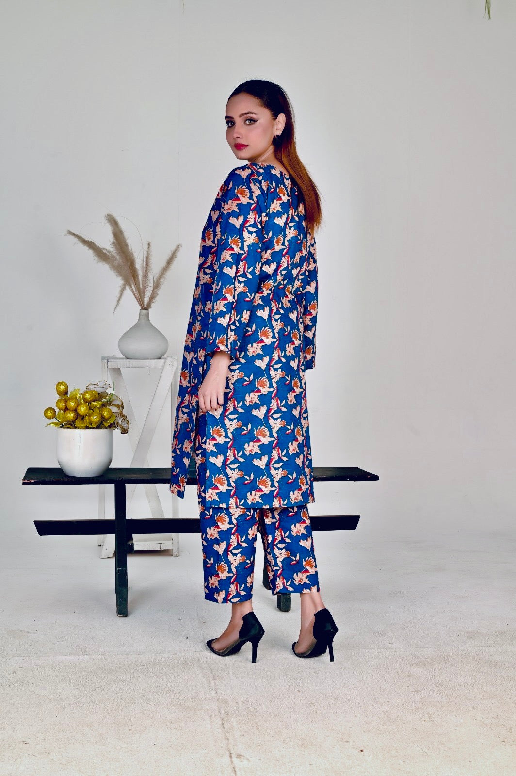 Khaddar - 2Pcs Printed Shirt And Trouser