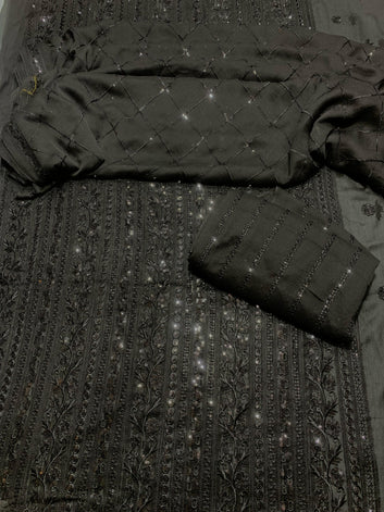 Fancy Crinkle Chiffon 2Pcs Shirt and Dupatta.