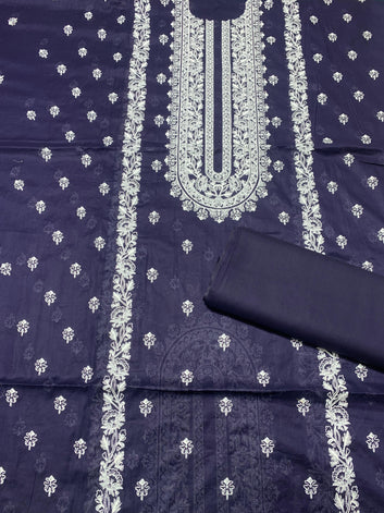 Embroidered - Lawn 2 Pcs   Unstitched Shirt and Trouser