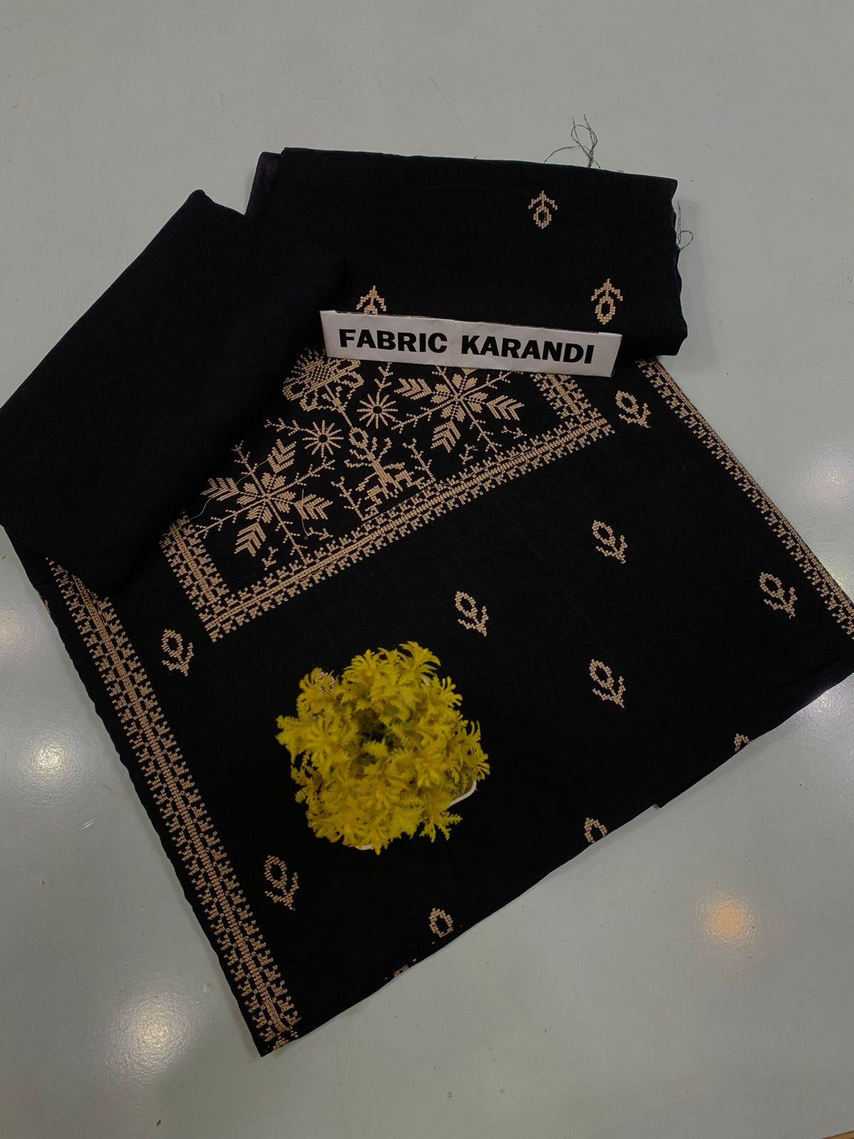 Bareeze - Karandi 2Pc      Premium Embroidered Unstitched Suit - Latest Fashion