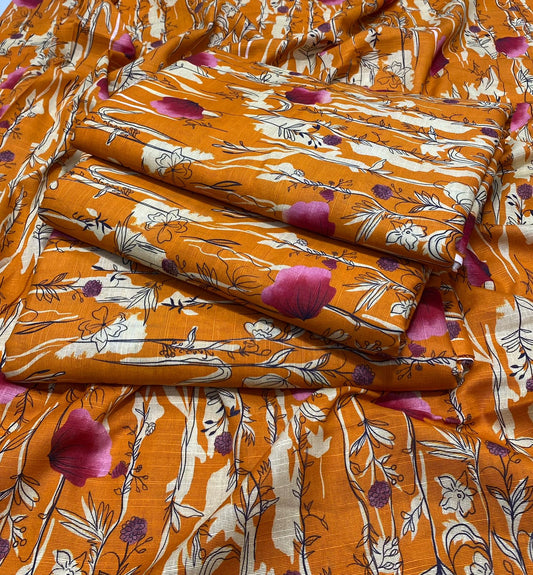 Khaddar - 2Pcs Printed Shirt And Trouser