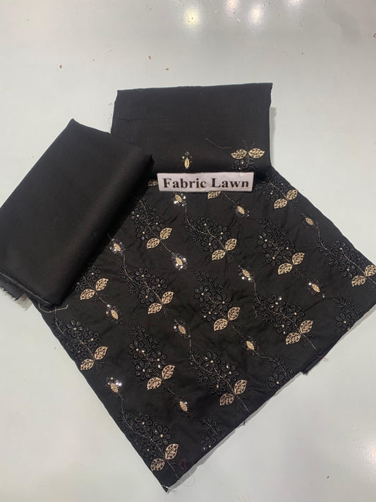 Premium Embroidered Lawn 2 Pcs Unstitched Suit - Summer Oufits.