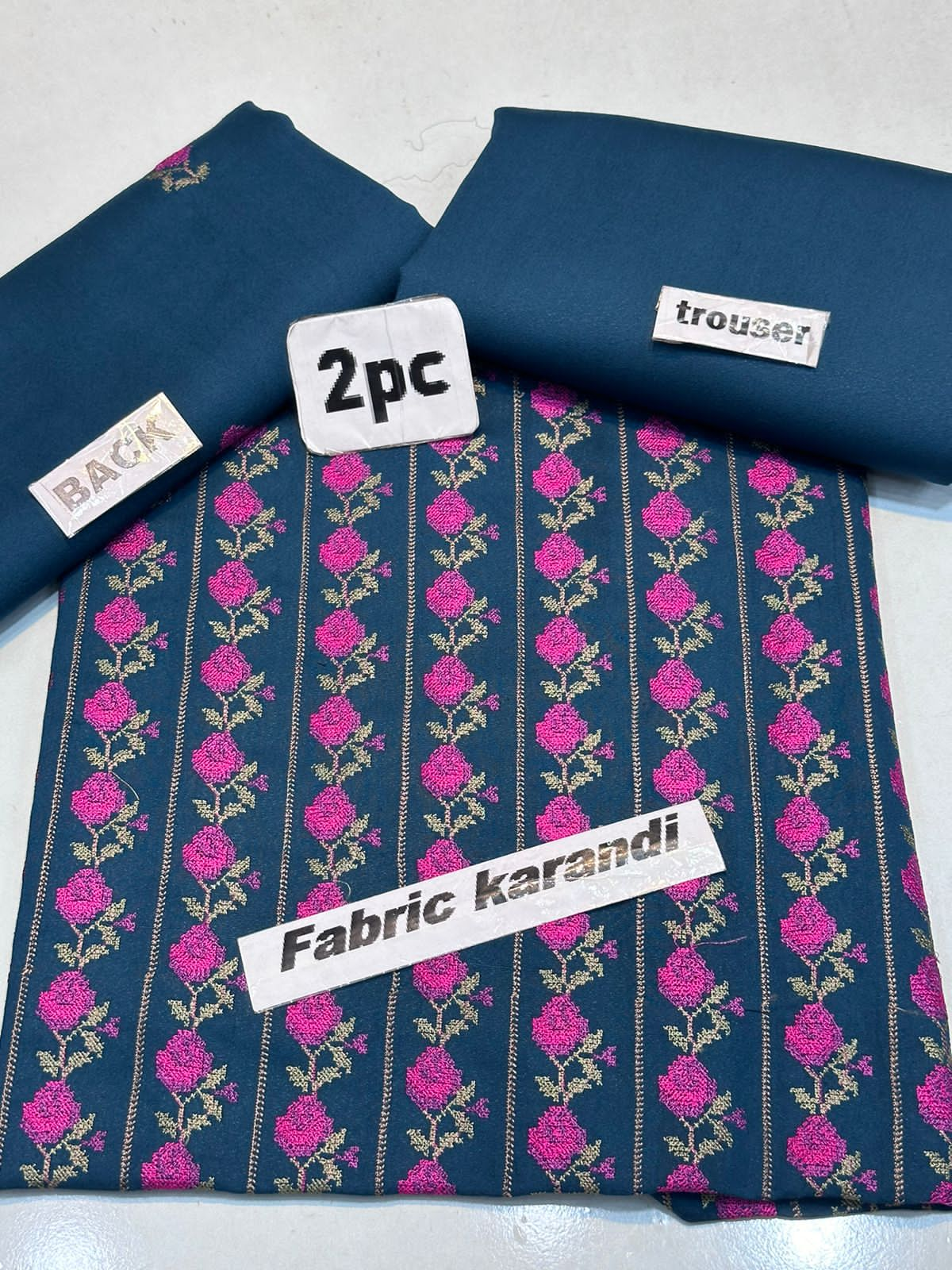 Bareeze - Karandi 2Pc Premium Viscous Embroidered Unstitched Suit: Winter Elegance