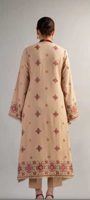 Bareeze - karandi 3Pc Embroidered Unstitched Outfit: winter Elegance - Latest Fashion