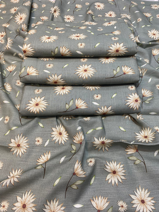 Khaddar - 2Pcs Printed Shirt And Trouser