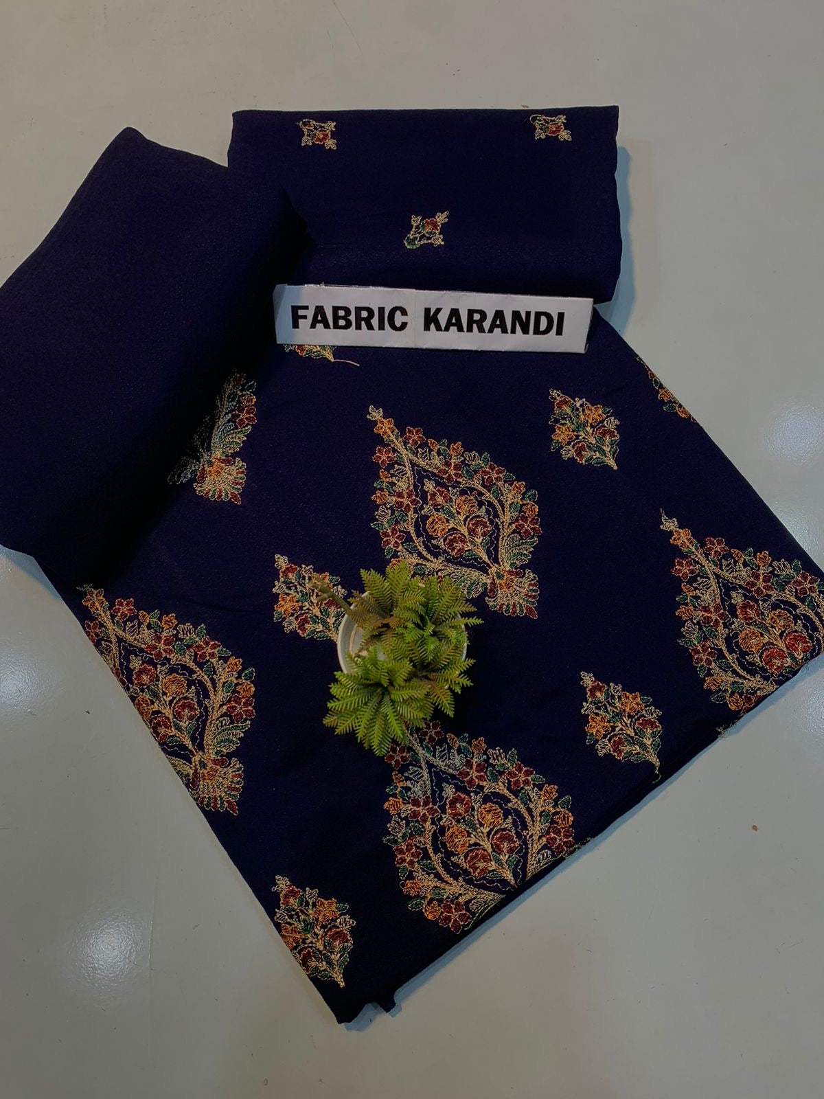 Bareeze - Karandi 2Pc      Premium Embroidered Unstitched Suit - Latest Fashion