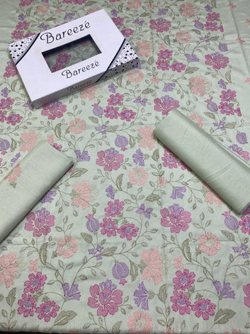 Bareeze - Karandi 2Pc Premium Embroidered Unstitched Suit