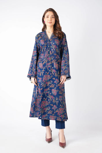 Bareeze - Lawn 3 Pcs Allover Embroidered unstitched Dress with Chiffon Dupatta.