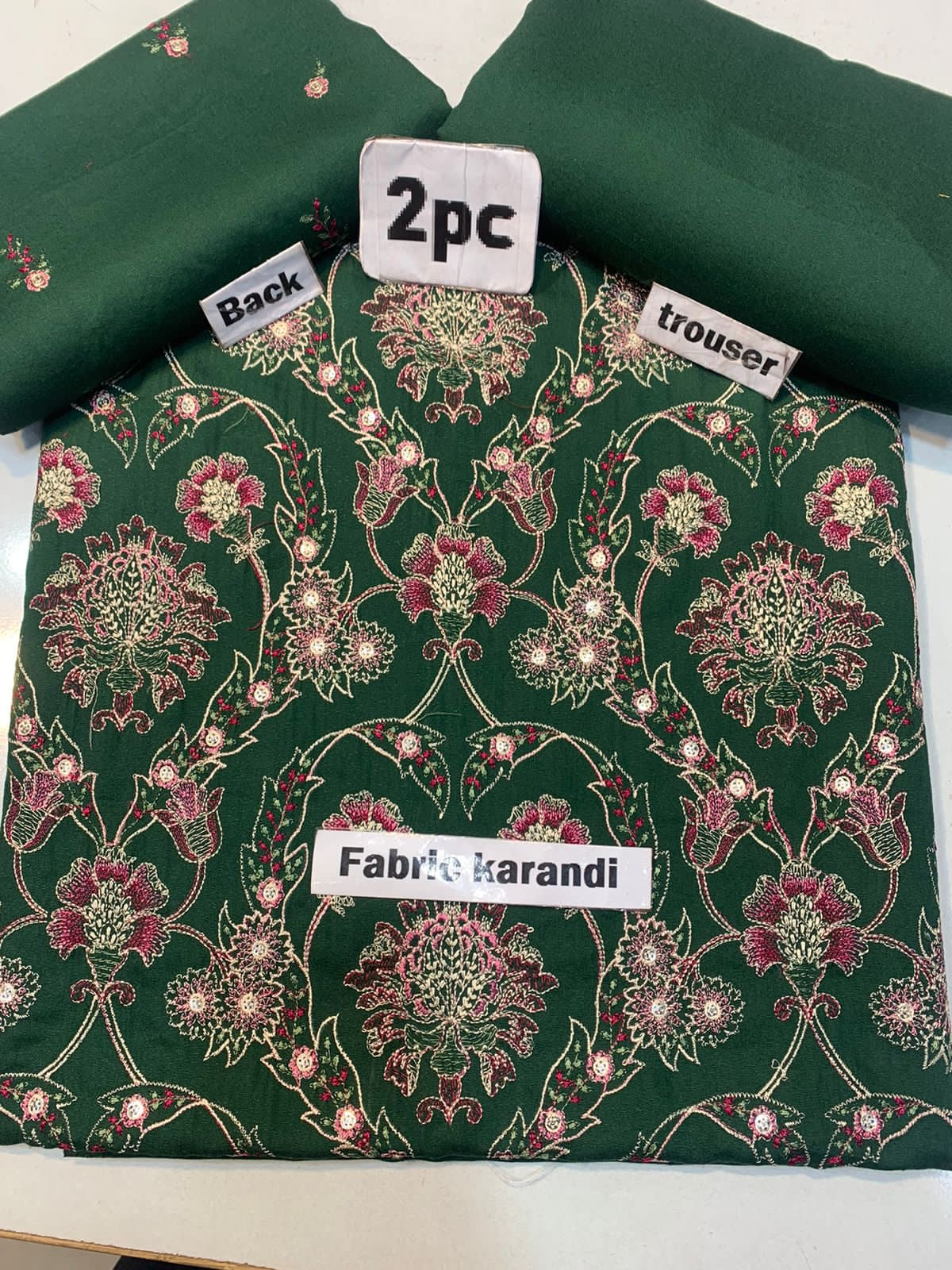 Bareeze - Karandi 2Pc      Premium Embroidered Unstitched Suit - Latest Fashion