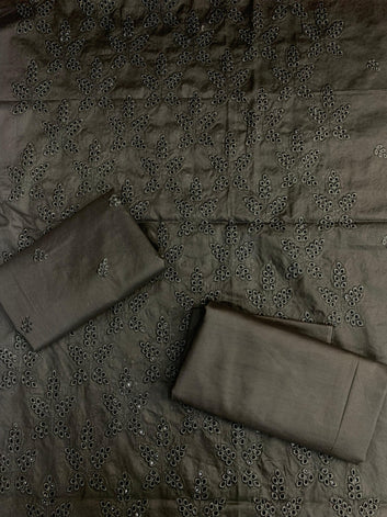 Black Collection 8 Different OutFits Chikan Kari - Lawn 2 Pcs Embroidered Unstitched Suit
