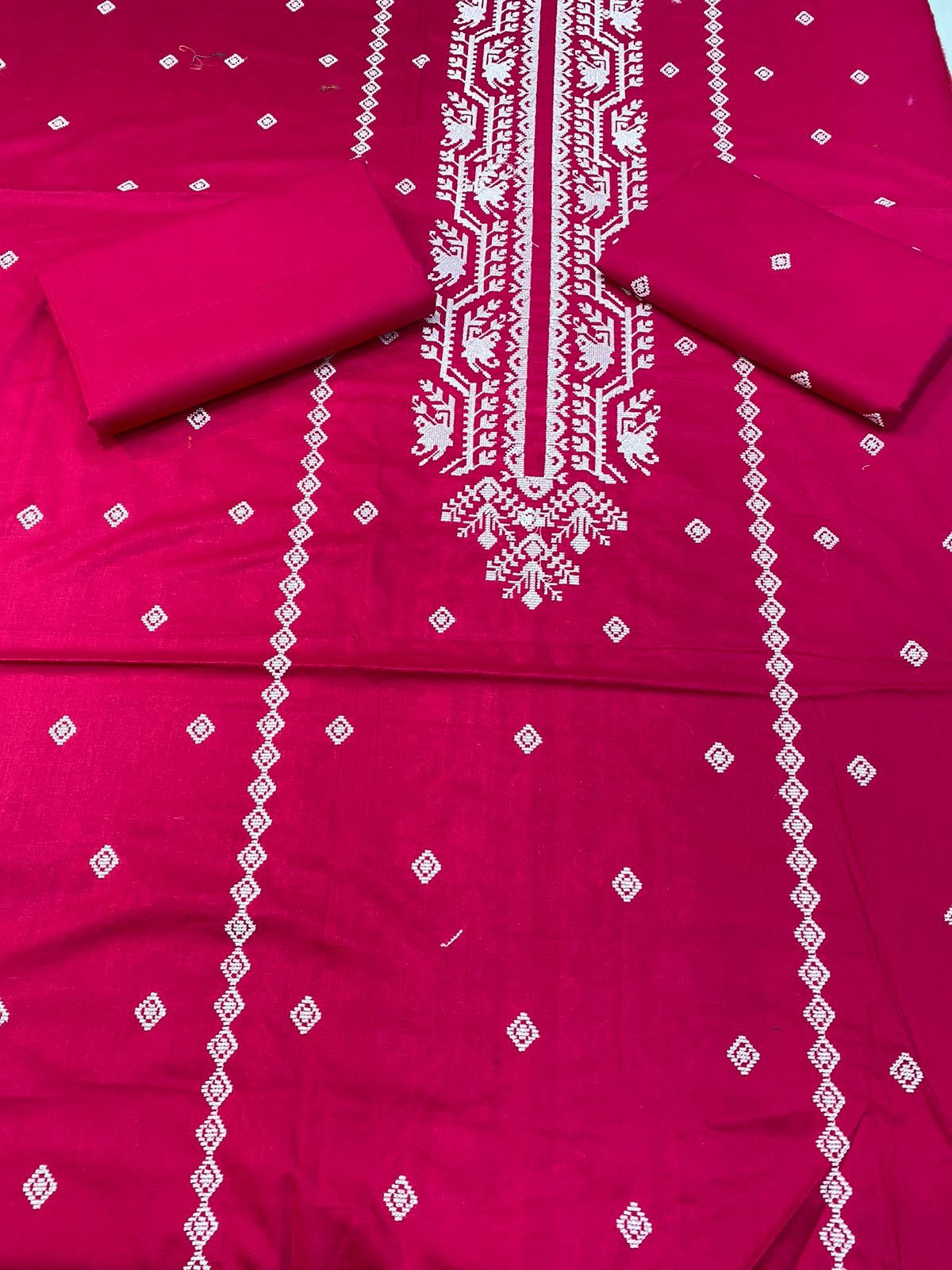 Embroidered - Lawn 2 Pcs   Unstitched Shirt and Trouser