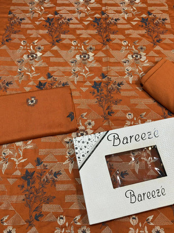 Bareeze - Karandi 2Pc Premium Embroidered Unstitched Suit