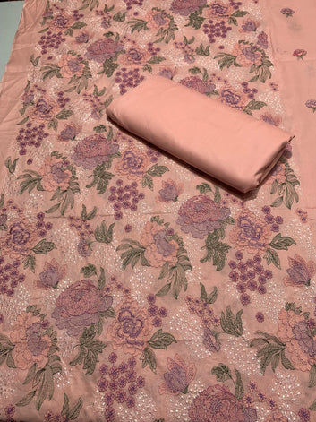 Embroidered - Lawn 2 Pcs   Unstitched Shirt and Trouser
