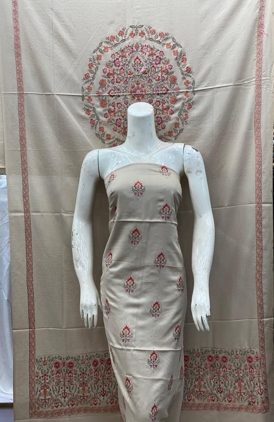 Bareeze - karandi 3Pc Embroidered Unstitched Outfit: winter Elegance - Latest Fashion