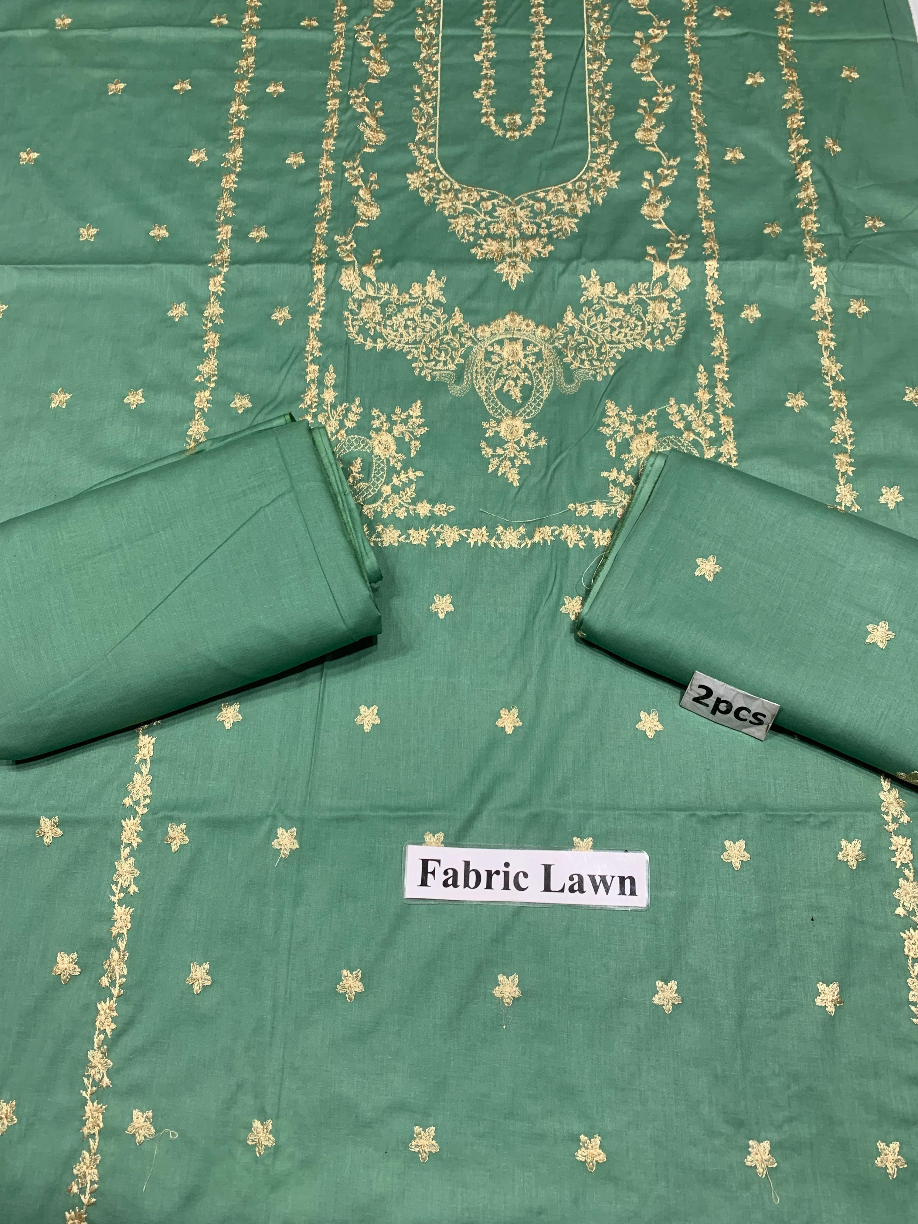 Bareeze - Lawn 2 Pcs        Embroidered Unstitched Shirt and Trouser