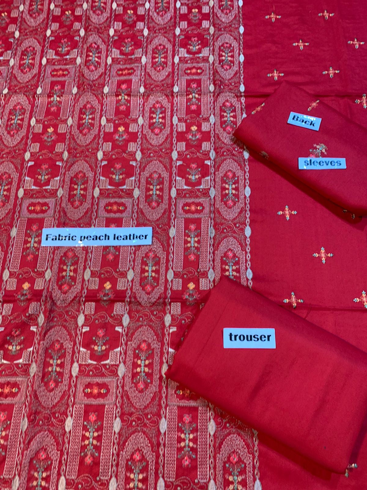 Dhanak - 2Pcs Embroidered Shirt with Plain Trouser