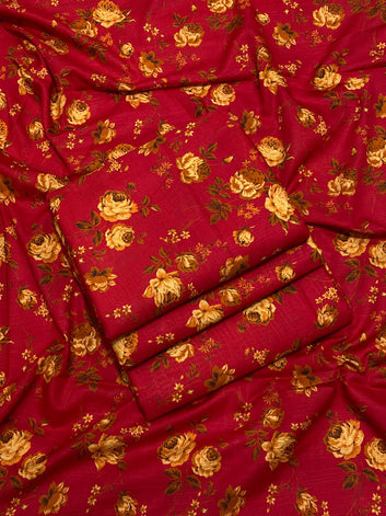 Khaddar - 2Pcs Printed Shirt and Trouser
