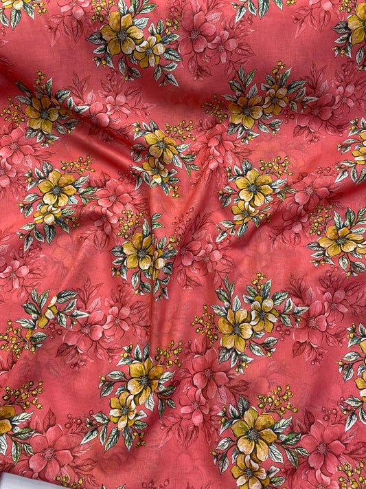 Digital Printed Lawn 2Pcs Unstitched Suits