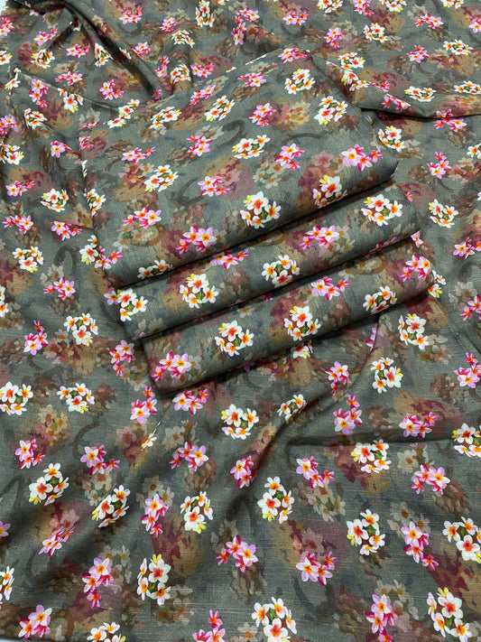 Khaddar - 2Pcs Printed Shirt And Trouser
