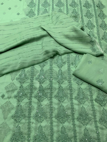 Fancy Crinkle Chiffon 2Pcs Shirt and Dupatta.