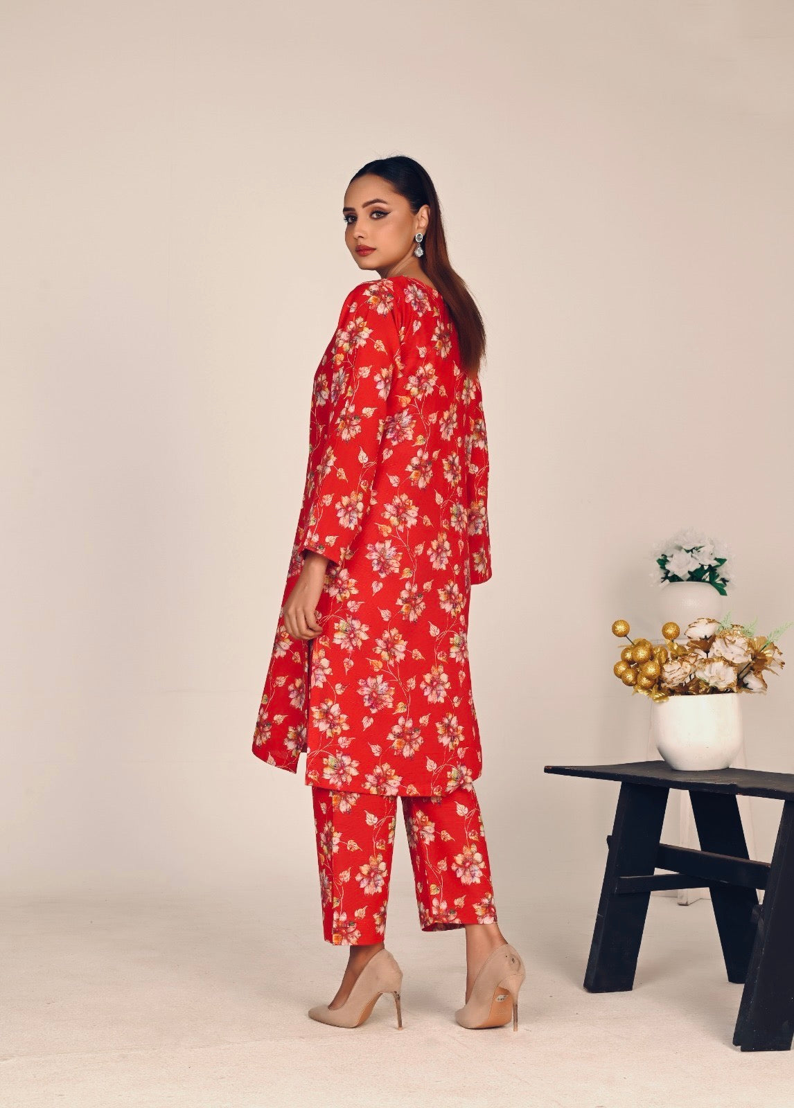 Khaddar - 2Pcs Printed Shirt And Trouser