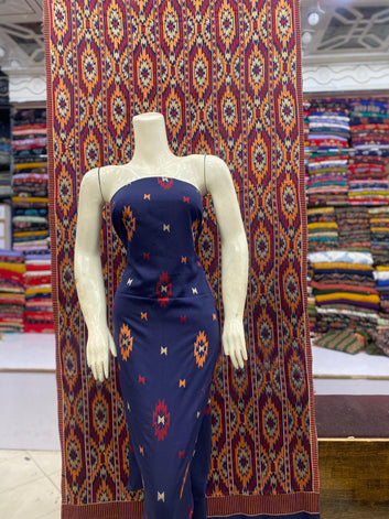 Bareeze - karandi 3Pc Embroidered Unstitched Outfit: winter wear Latest Fashion