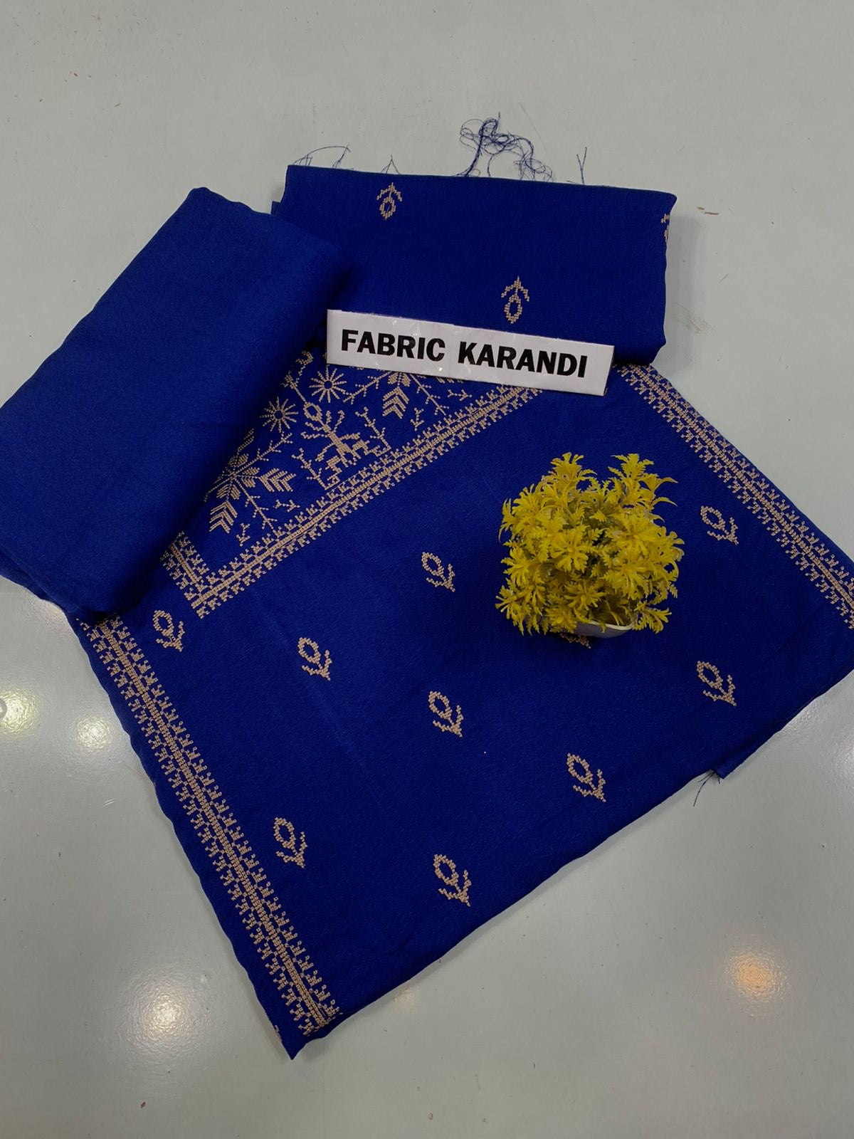 Bareeze - Karandi 2Pc      Premium Embroidered Unstitched Suit - Latest Fashion