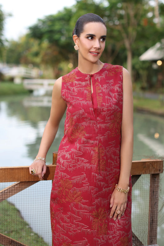 Bareeze - Karandi 2Pc Premium Embroidered Unstitched Suit