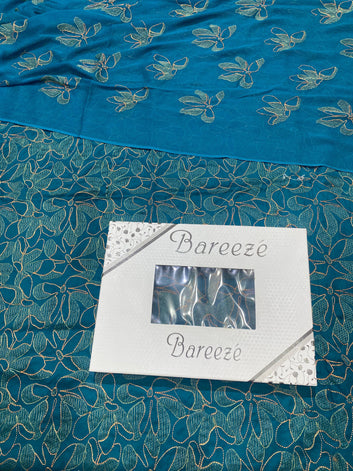 Bareeze - Lawn 3 Pcs Allover Embroidered unstitched Dress with Chiffon Dupatta.