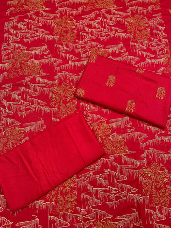 Bareeze - Karandi 2Pc Premium Embroidered Unstitched Suit