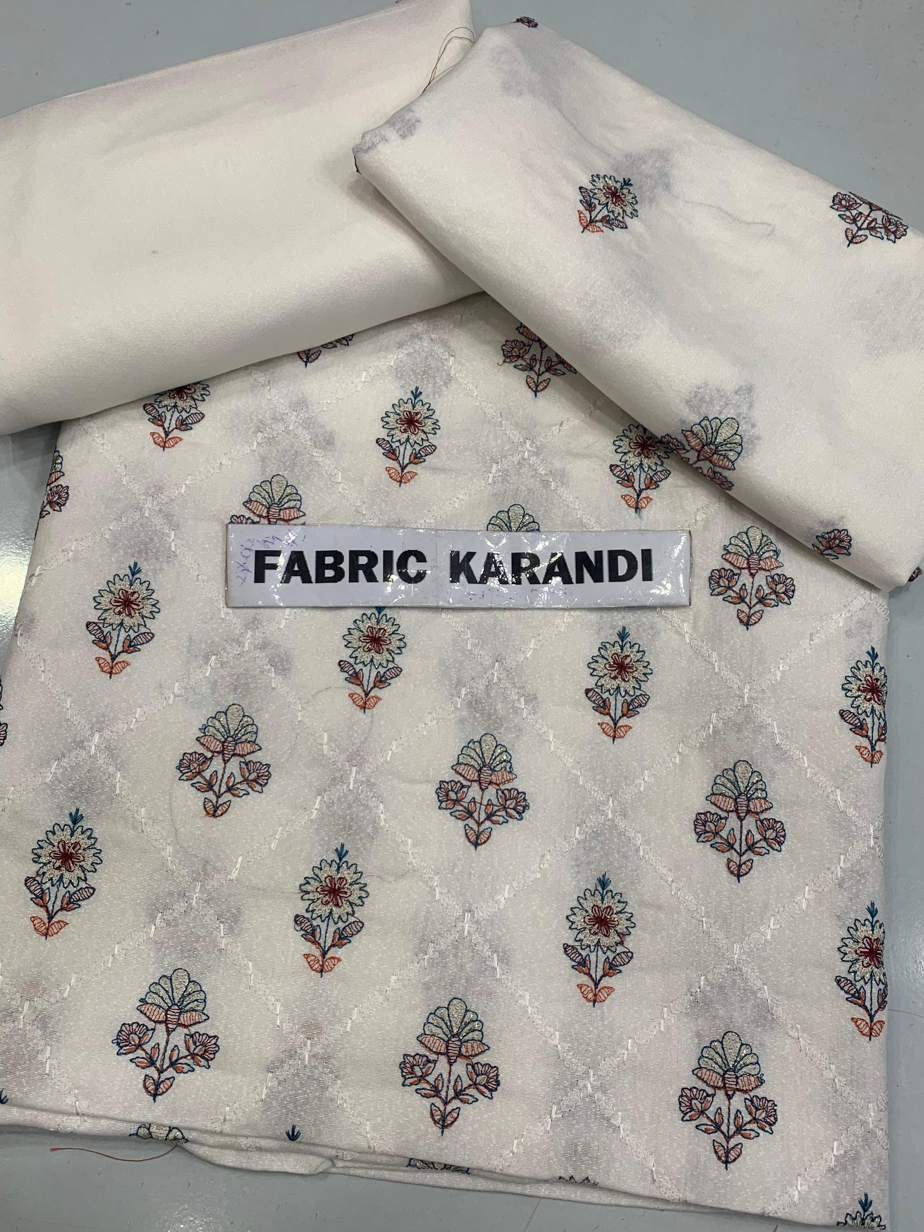 Bareeze karandi 2-Pcs Embroidered Outfit winter Elegance