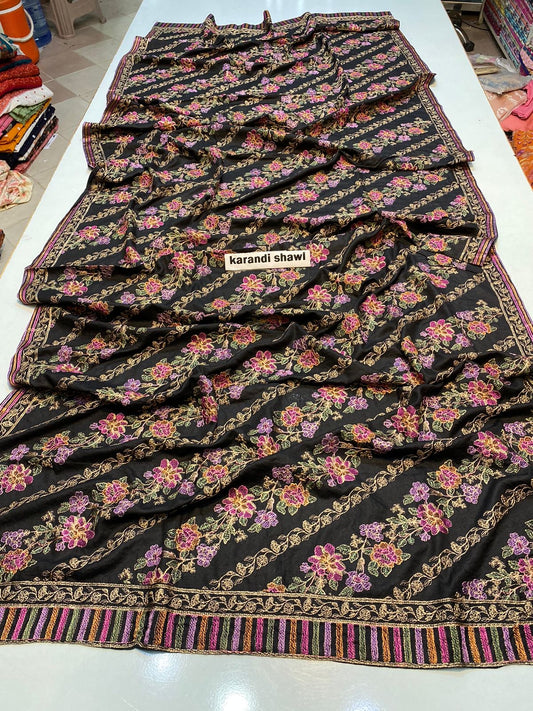 Bareeze Karandi Shawls               Heavy Viscous Embroidered