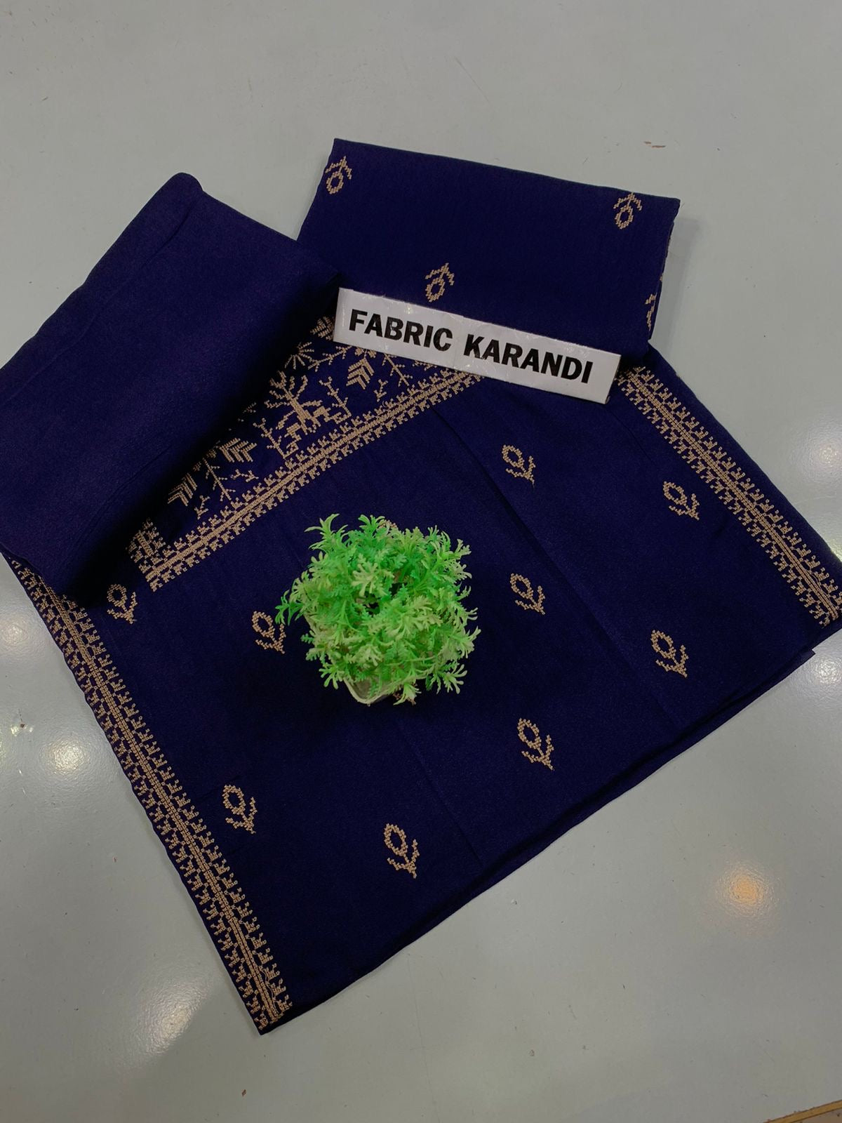 Bareeze - Karandi 2Pc      Premium Embroidered Unstitched Suit - Latest Fashion