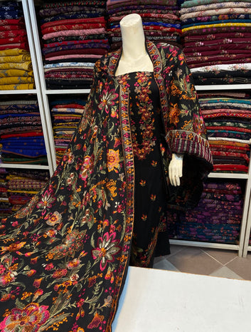 Bareeze - karandi 3Pc Embroidered Unstitched Outfit: winter Elegance - Latest Fashion
