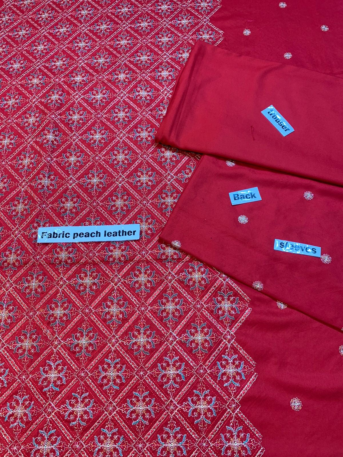 Dhanak - 2Pcs Embroidered Shirt with Plain Trouser.