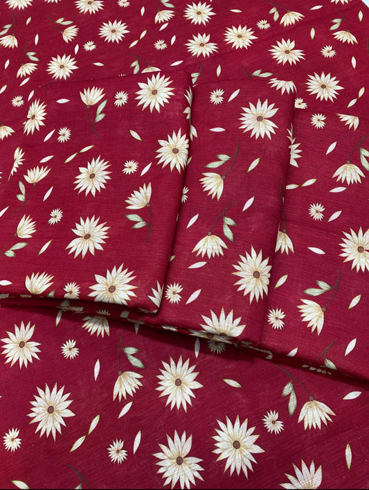 Khaddar - 2Pcs Printed Shirt and Trouser