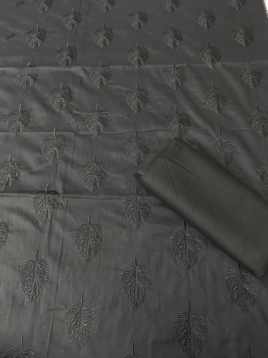 Black Collection 7 Different Embroidered - Lawn 2 Pcs   Unstitched Shirt and Trouser