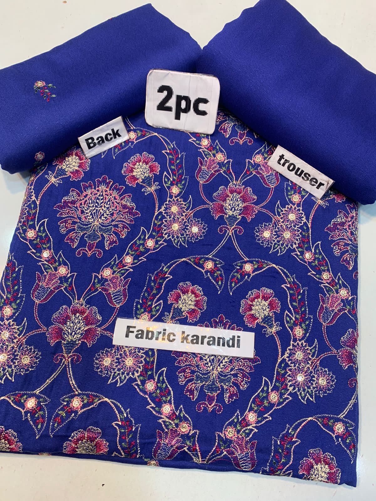 Bareeze - Karandi 2Pc      Premium Embroidered Unstitched Suit - Latest Fashion