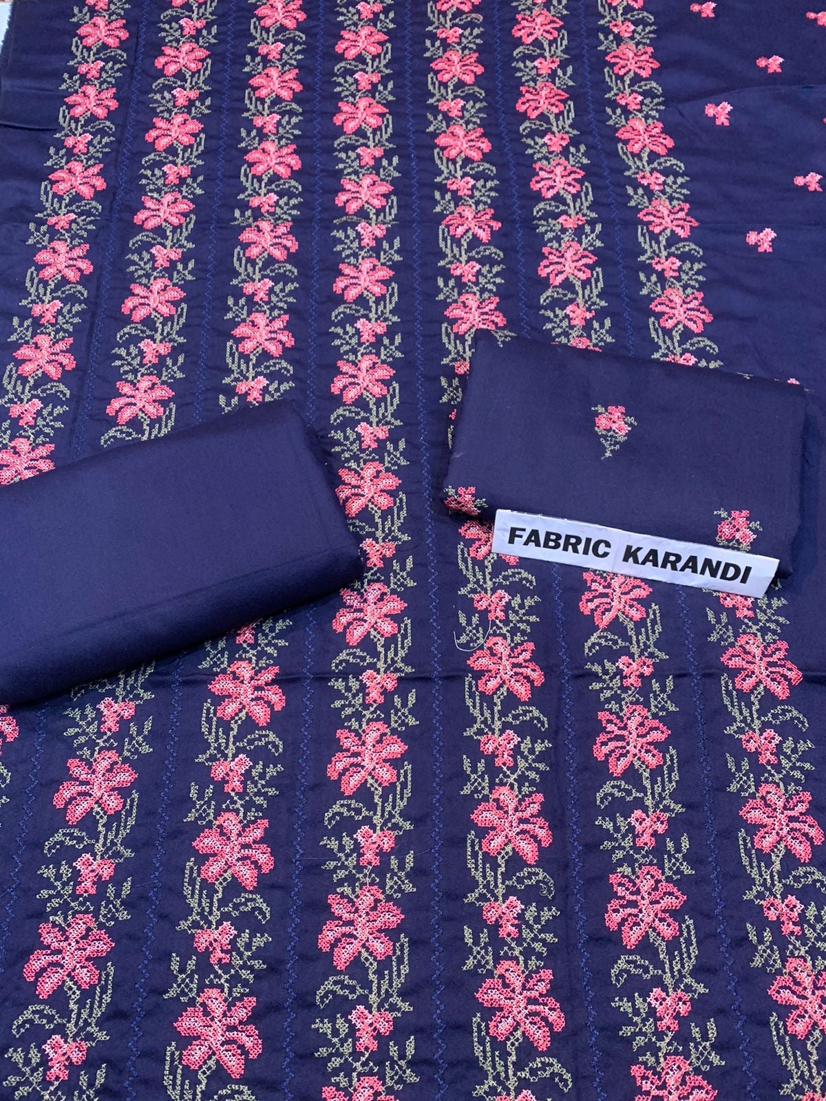 Bareeze - Karandi 2Pc      Premium Embroidered Unstitched Suit - Latest Fashion