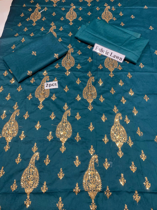 Bareeze - Lawn 2 Pcs        Embroidered Unstitched Shirt and Trouser