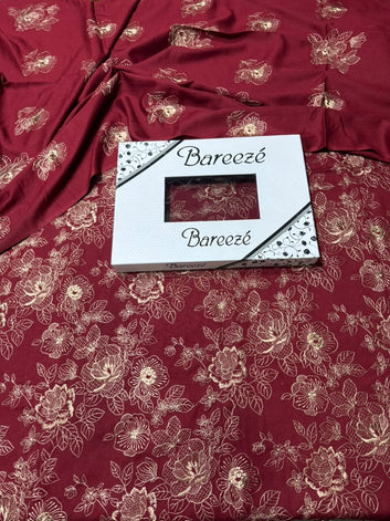 Bareeze - Karandi 3 Pcs All Over Embroidered With Karandi Dupatta