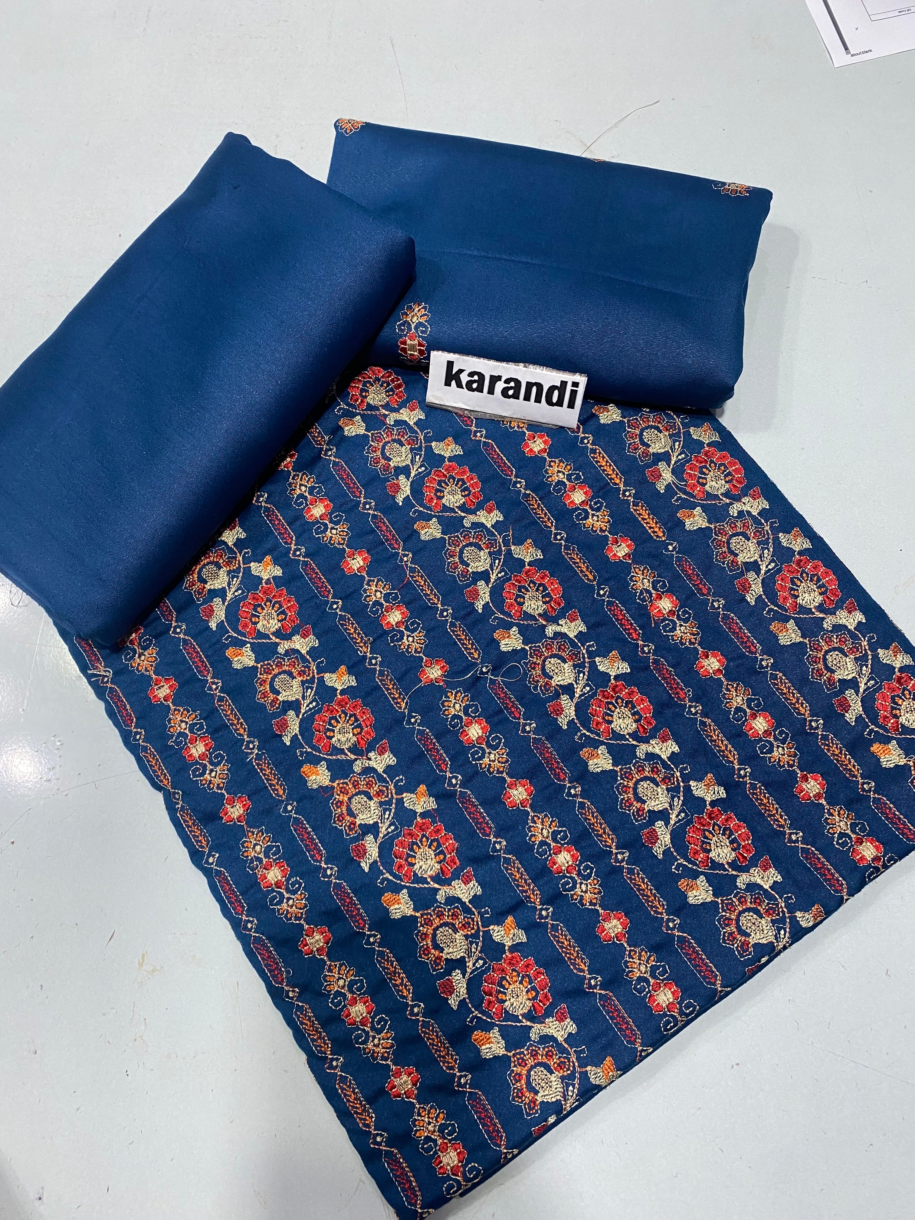 Bareeze karandi 2-Pcs Embroidered Outfit winter Elegance.