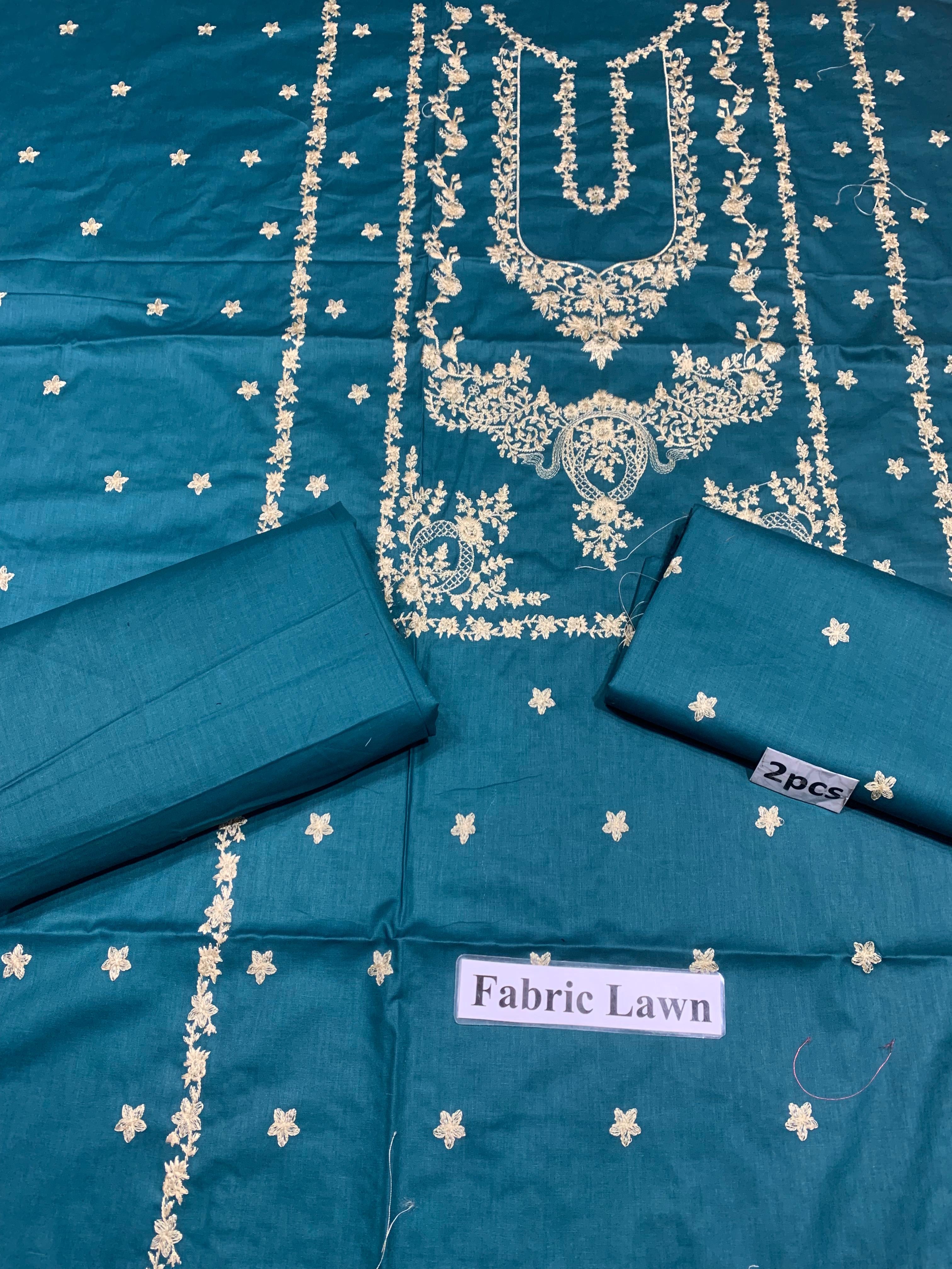 Bareeze - Lawn 2 Pcs        Embroidered Unstitched Shirt and Trouser