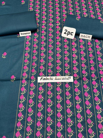Bareeze - Karandi 2Pc Premium Viscous Embroidered Unstitched Suit: Winter Elegance